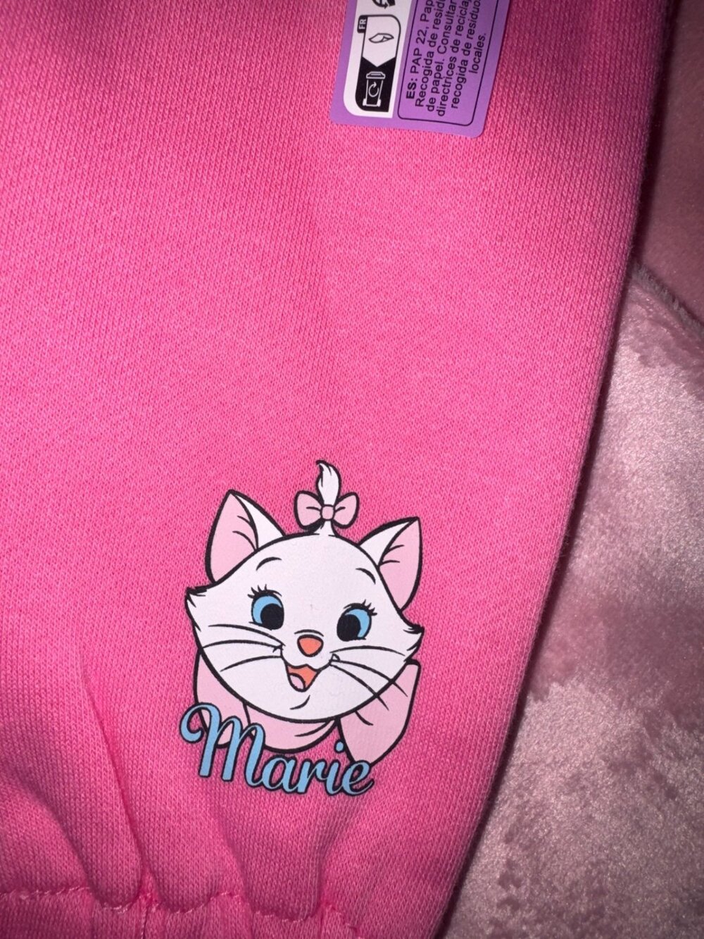 Disney Marie Sweatshirt & Joggers Pink Primark 12-18 Months NEW - Picture 9 of 10
